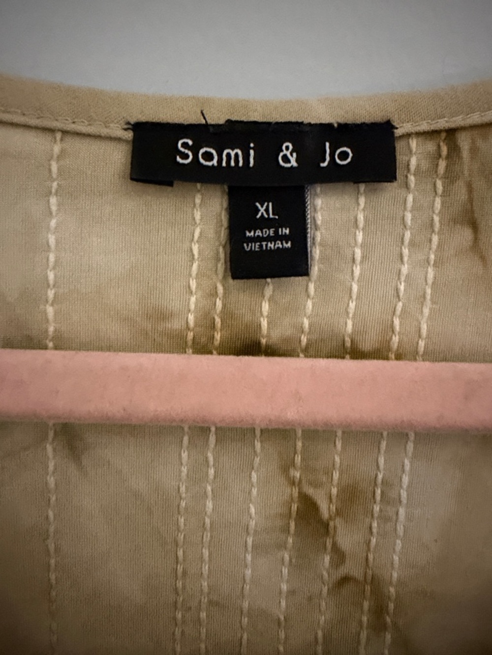 Sami & Jo Beige Embellished V-Neck Tunic - Picture 2 of 3
